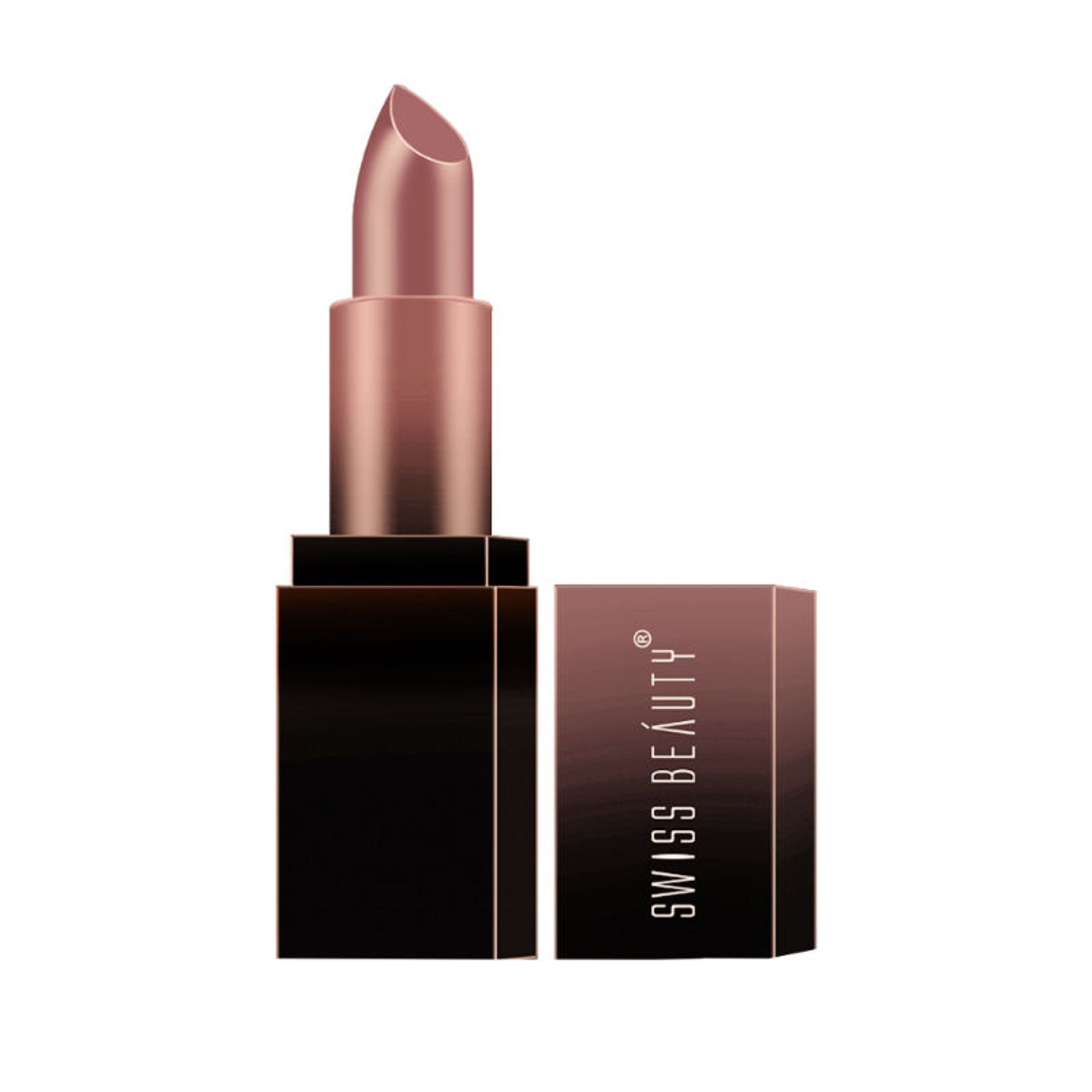Swiss Beauty HD Matte Lipstick , High Coverage , Lightweight - 26 Nude Affair | Grocsy