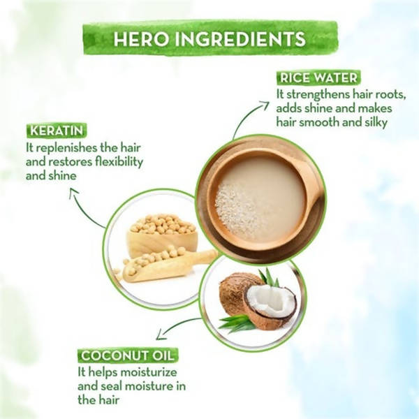 Mamaearth Rice Water Conditioner With Rice Water and Keratin | Grocsy