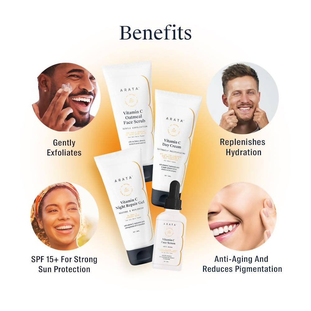 Arata Vitamin C Overnight Face Regime | Grocsy