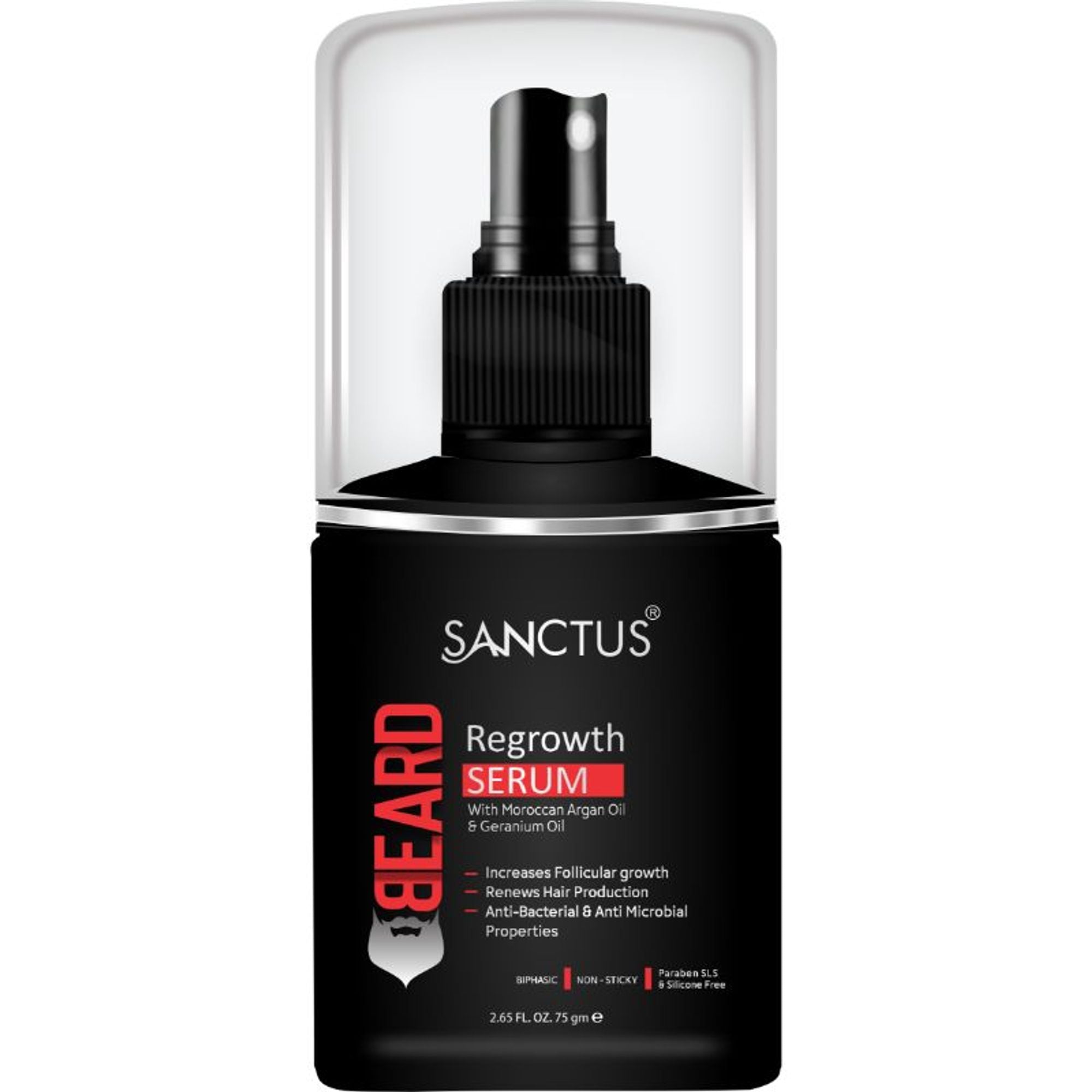 SANCTUS Beard Growth Serum - Advanced Hair Growth Serum | Grocsy