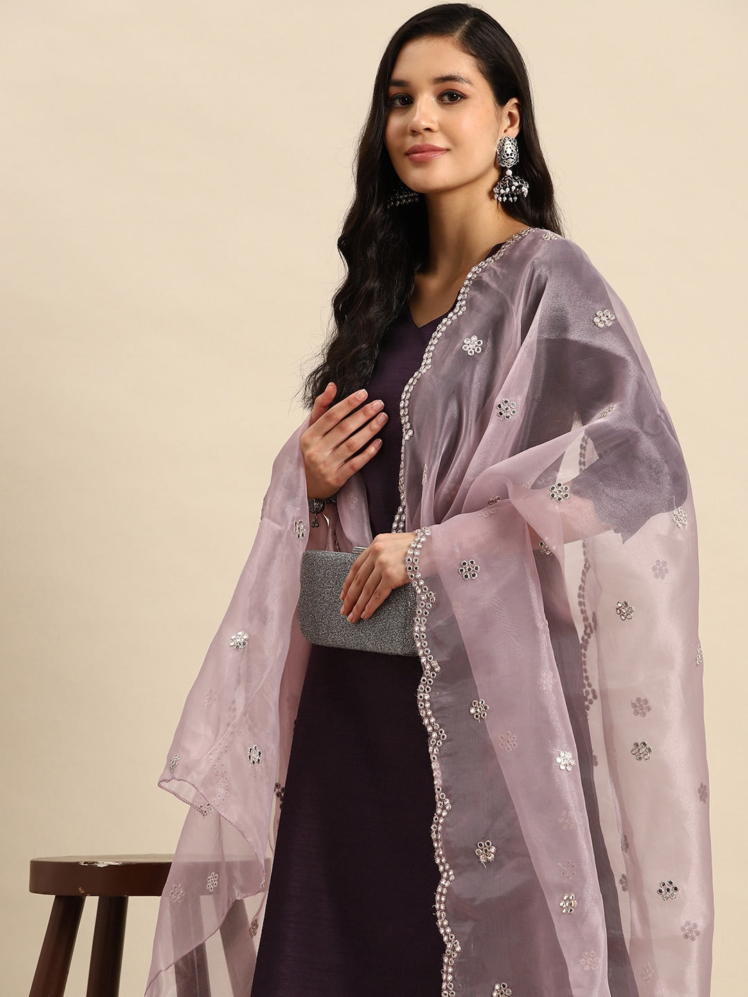 Sangria Regular Kurta with Trousers & Dupatta | Grocsy