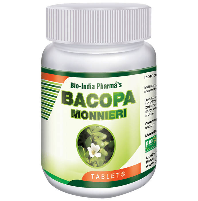 Bio India Homeopathy Bacopa Monnieri Tablets | Grocsy