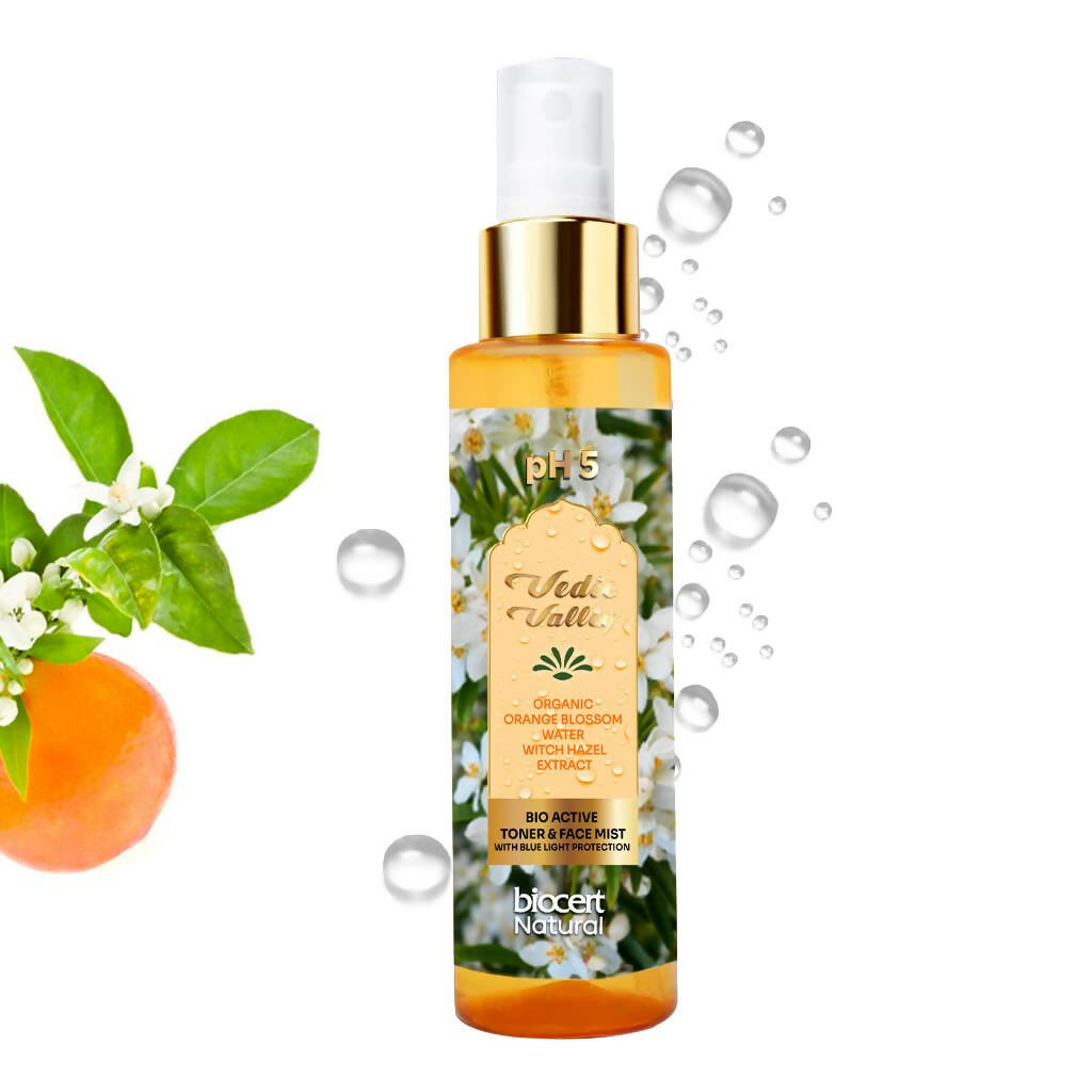 Vedic Valley Face Mist & Toner With Blue Light Filters Orange Blossom | Grocsy