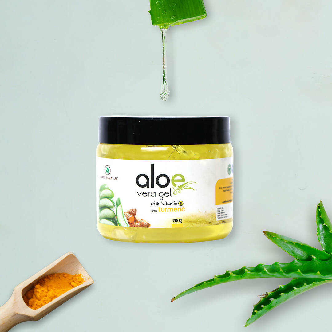 Korus Essential Aloe Vera Gel with Turmeric and Vitamin E | Grocsy
