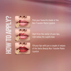 Swiss Beauty Non-Transfer Matte Lipstick - 4 Hot Cherry | Grocsy