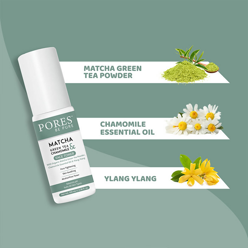 Pores Be Pure Matcha Green Tea Face Toner | Grocsy