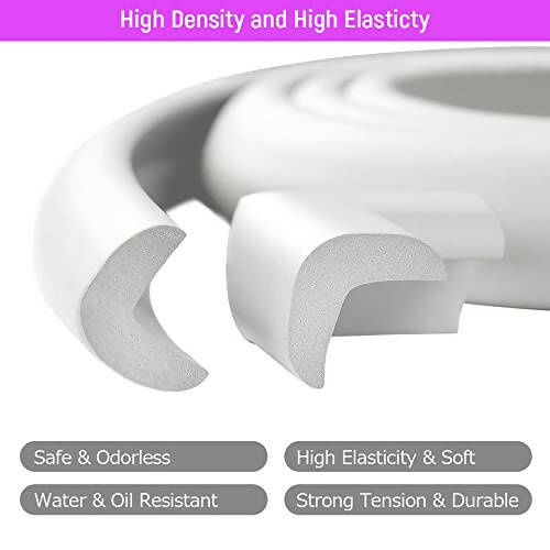 Safe-O-Kid Edge Guard, Baby Proofing Edge 5 Mtr Furniture Edge Bumper Guard, Safety From Head Injury, Edge Guard For Baby/ Toddlers, White | Grocsy