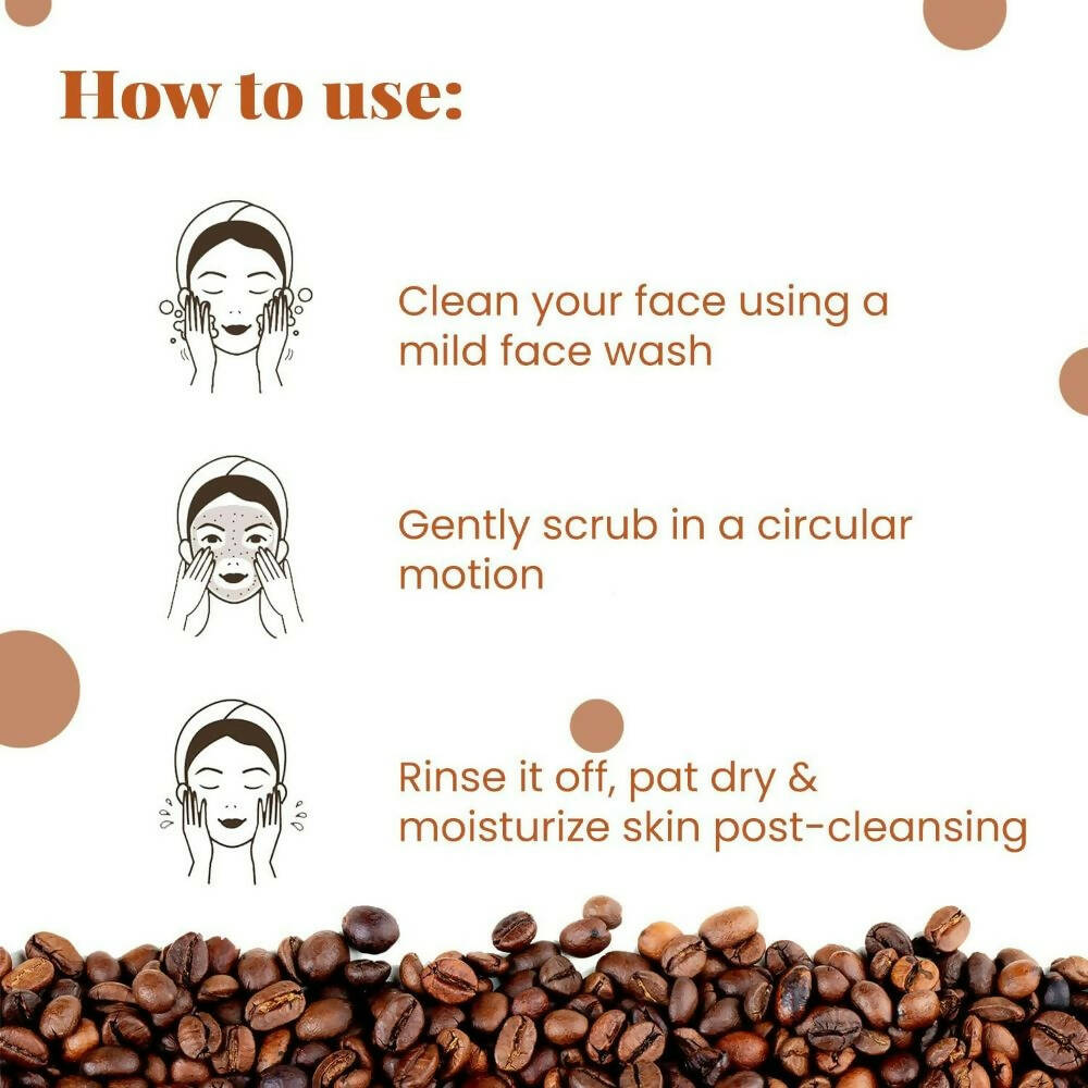NutriGlow NATURAL'S Raw Irish Coffee Face & Body Scrub | Grocsy