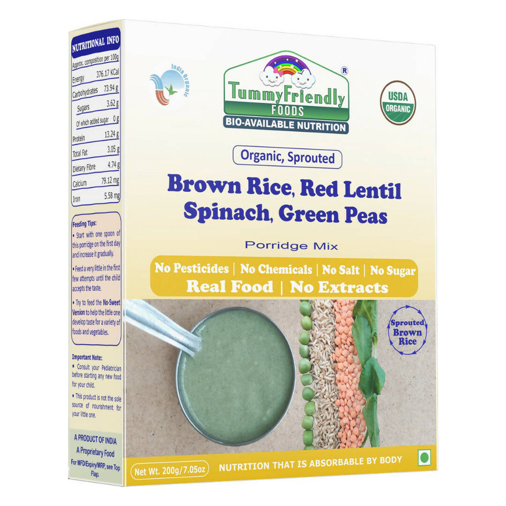 TummyFriendly Foods Stage3 Porridge Mixes for 8 Months Old Baby Ragi, Brown Rice Combo | Grocsy