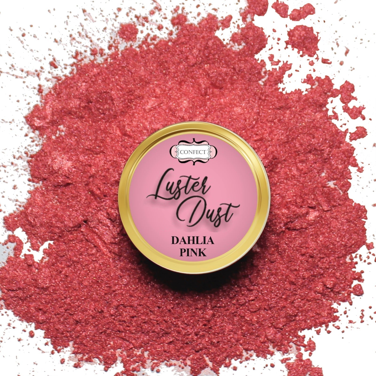 Confect Edible Luster Dust – Pack of 5 | Black, White, Silver, Pink, Gold | | Grocsy