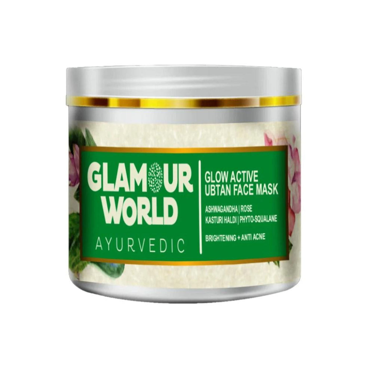 GLAMOUR WORLD AYURVEDIC Glow Active Ubtan Face Mask | Grocsy