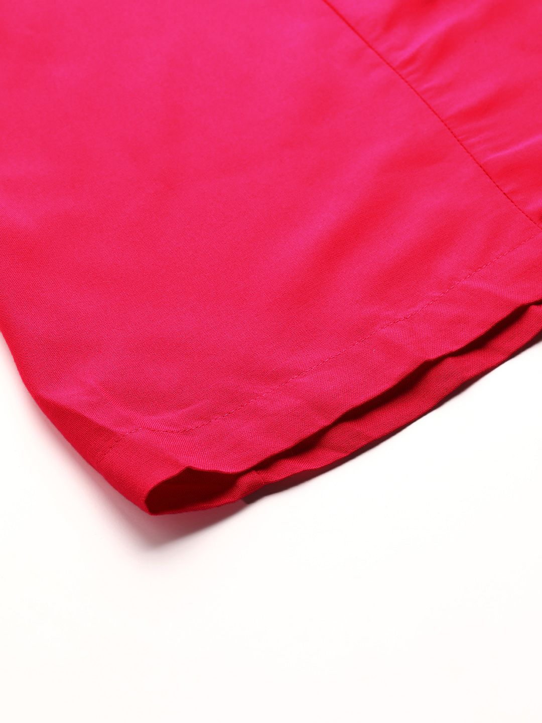 TAG 7 Women Magenta Solid Flared Palazzos | Grocsy