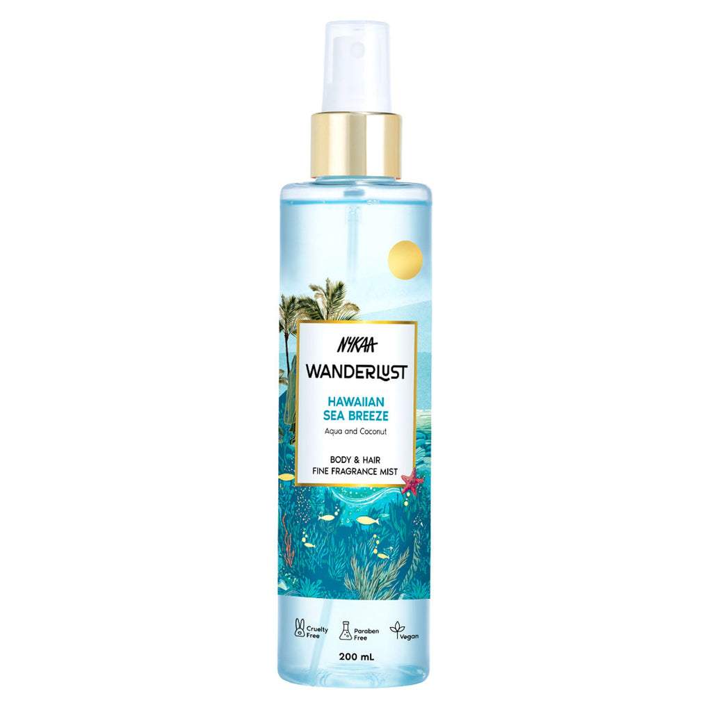 Wanderlust Fragrance Mist For Her - Hawaiian Sea Breeze | Grocsy
