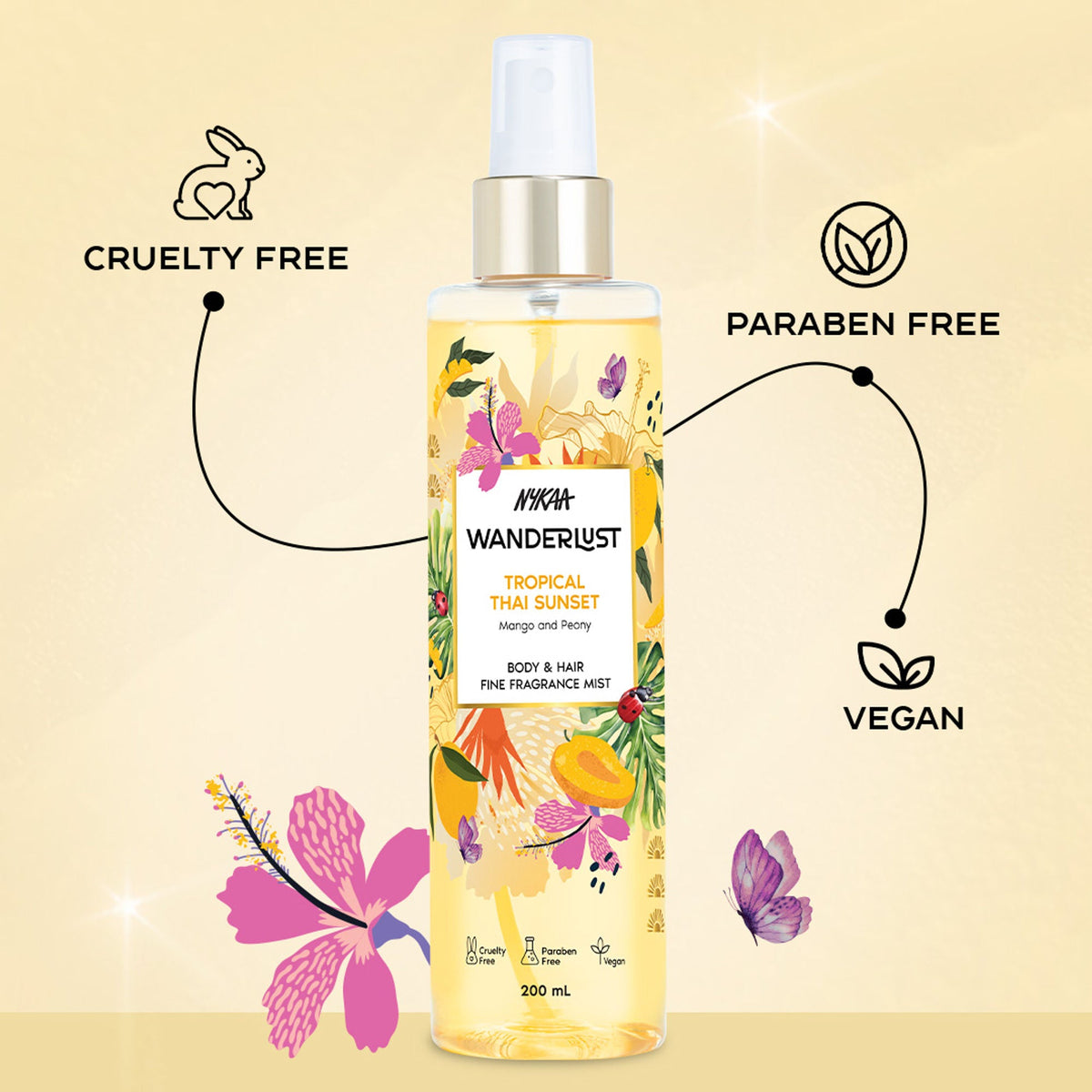Wanderlust Fragrance Mist For Her - Tropical Thai Sunset | Grocsy