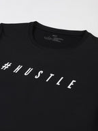 MKH Women Black Typography Printed Dri-FIT Sports T-shirt | Grocsy