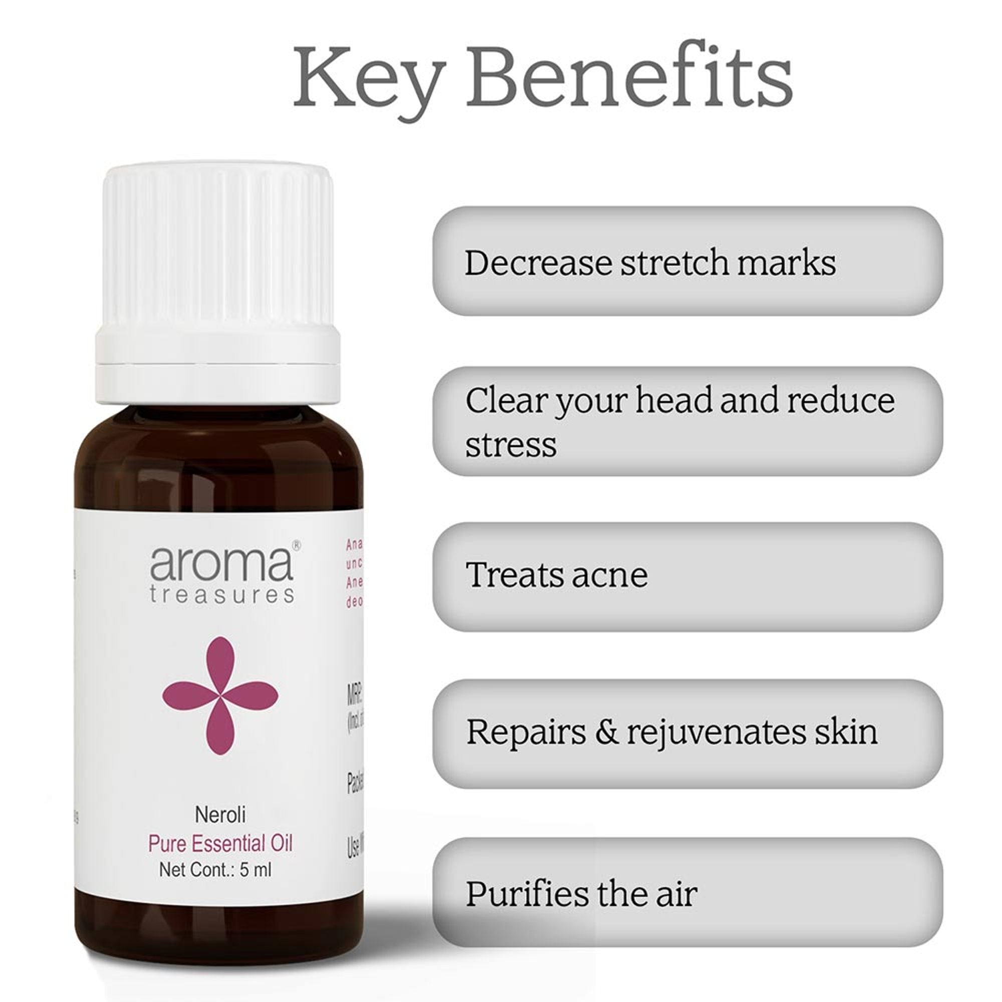 Aroma Treasures Neroli Pure Essential Oil | Grocsy