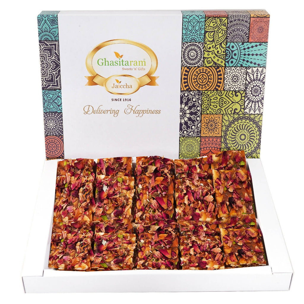 Ghasitaram Sankranti /Lohri Sweets-Rose Dryfruit Chikki | Grocsy