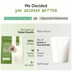 Happy Cultures 24g Protein Dubai Kunafa Chocolate Fermented Yeast Protein Isolate | Grocsy