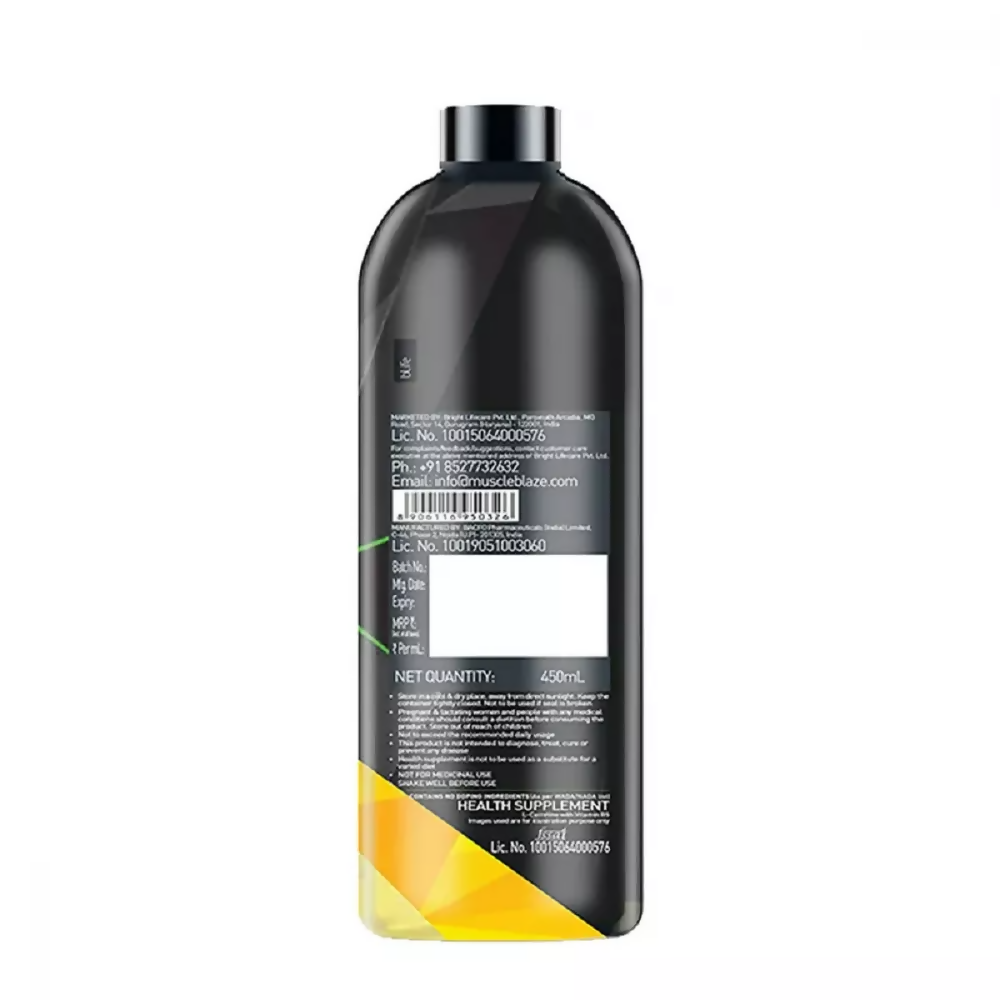 MuscleBlaze Liquid L Carnitine Lime | Grocsy