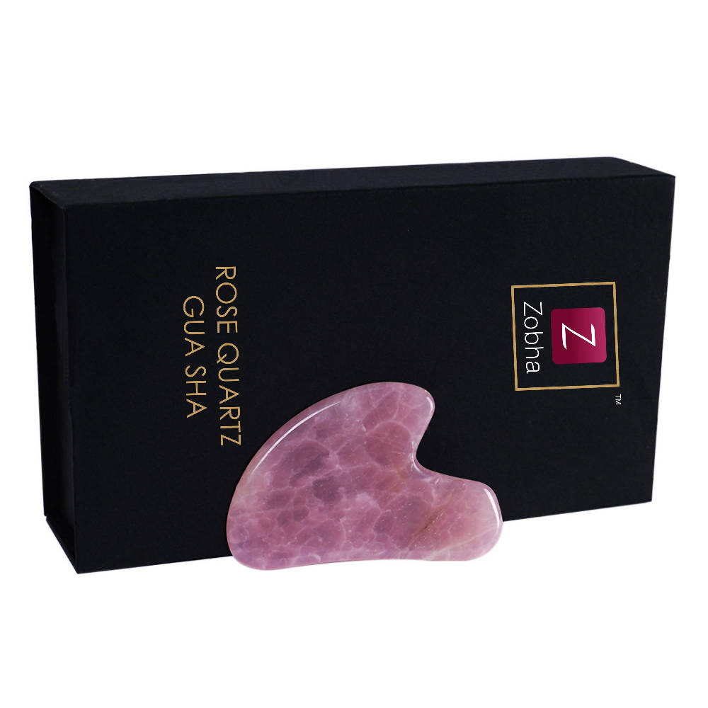 Zobha Rose Quartz Gua Sha | Grocsy