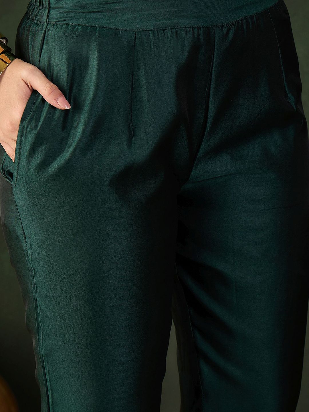 Sangria Woven Design Kurta & Trouser With Dupatta | Grocsy