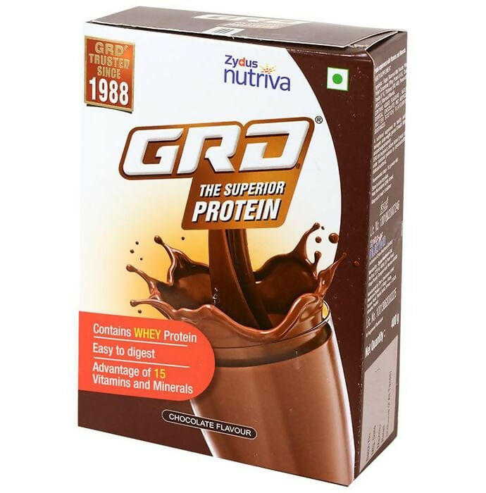 GRD Whey Protein Powder with Vitamins & Minerals - Chocolate Flavor | Grocsy