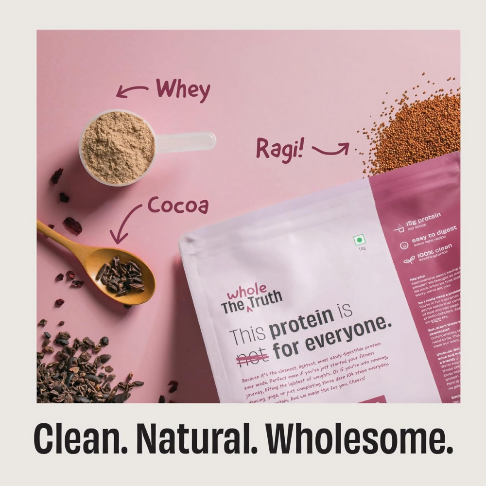 The Whole Truth 15g Protein/Scoop - Ragi Cocoa | Grocsy