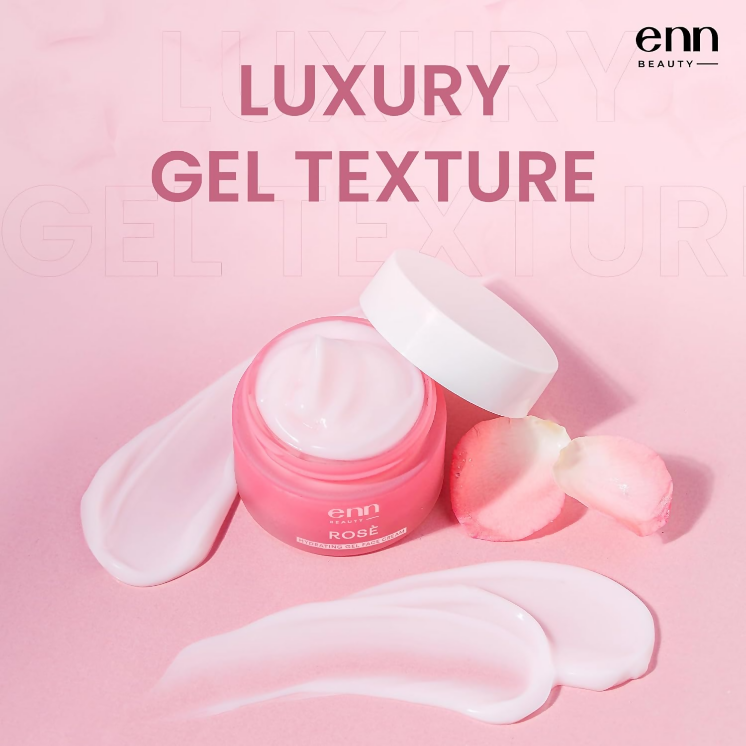 Enn Rose Ultra Light Hydrating Gel Face Cream Moisturizer For Soft & Glowing Skin With Rose Oil | Grocsy