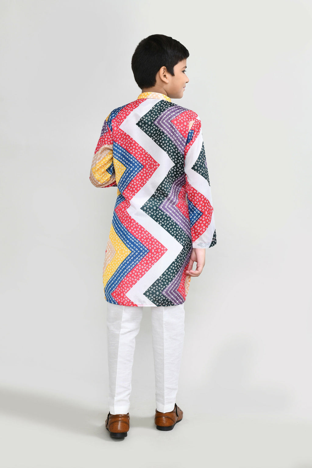 Joban Fashion Satin Silk Multicolor Kurta With Straight Fit Pant | Grocsy