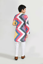 Joban Fashion Satin Silk Multicolor Kurta With Straight Fit Pant | Grocsy