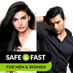 VCare Super Eazzy Hair Color Shampoo for Women and Men - Natural Black | Grocsy
