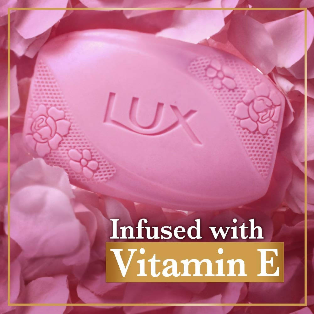 Lux Rose & Vitamin E Soap For Soft Glowing Skin | Grocsy