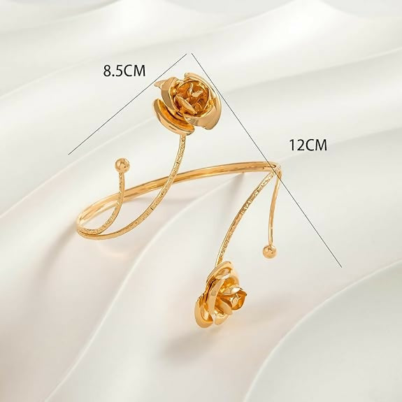 Joban Fashion Golden Alloy Fashion Gold Plated Stylish Kada Bajuband | Grocsy
