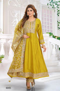 Joban Fashion Chanderi Lil Green Color Kurta Set | Grocsy