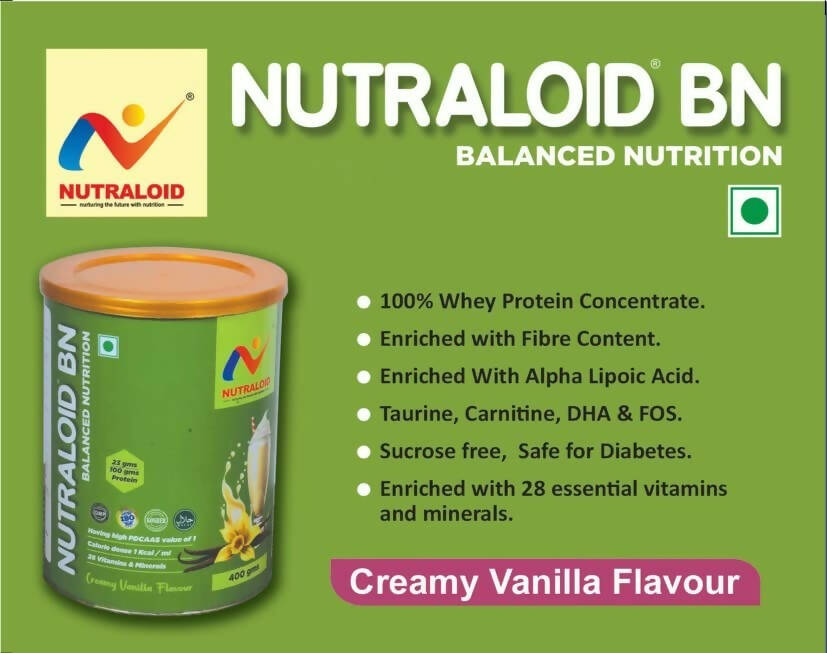 Nutraloid Bn (Balanced Nutrition) Creamy Vanilla Flavour | Grocsy