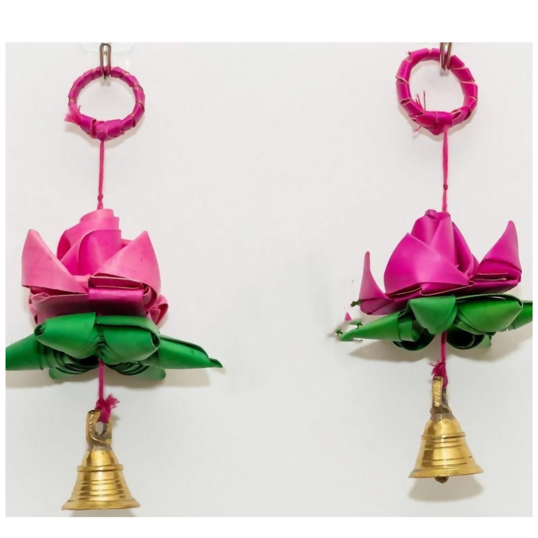 Shuddh Natural Hand Made Palm Leaf Lotus Hanging | Grocsy
