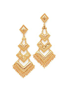 Golden Earrings (Gold) - Ruby Raang | Grocsy
