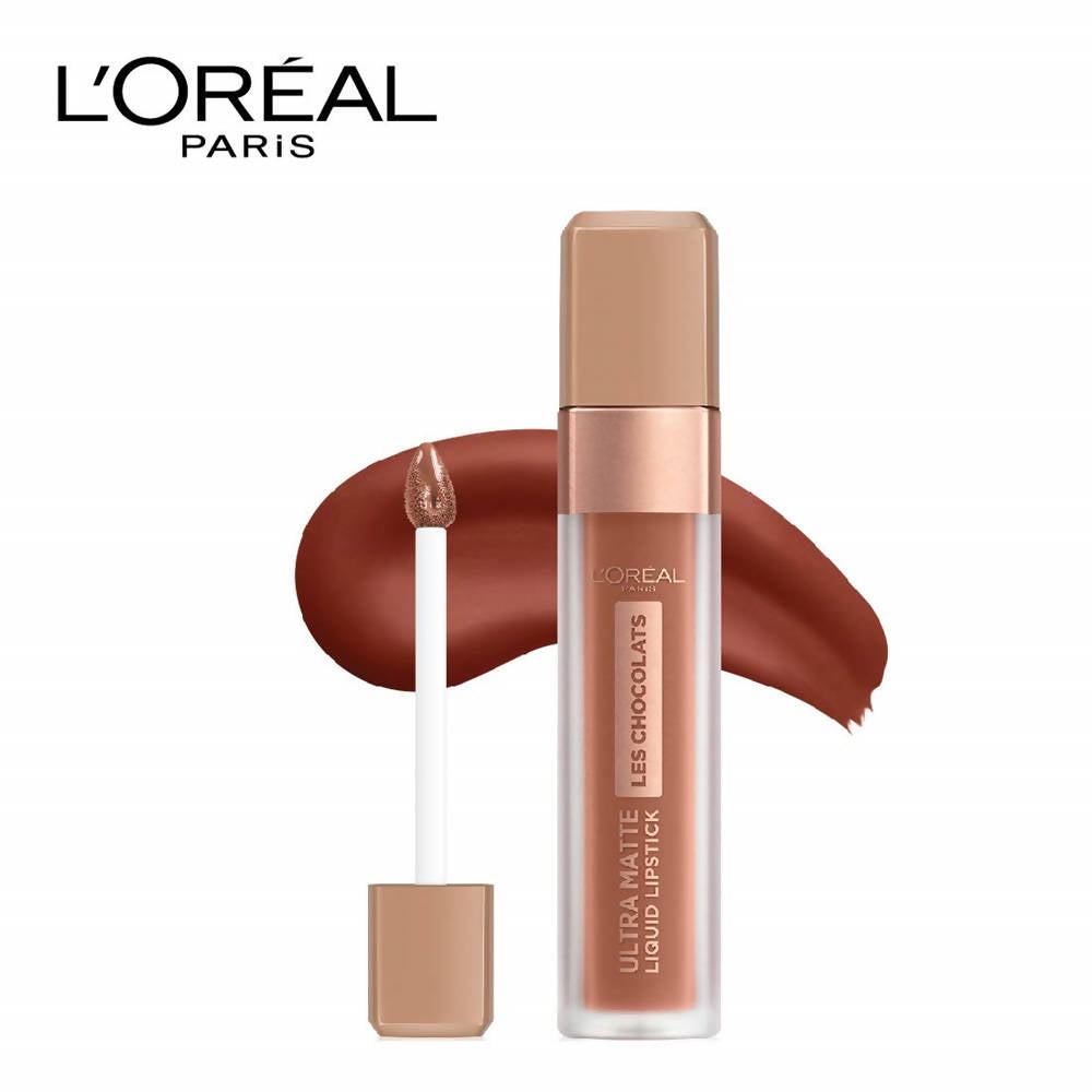 L'Oreal Paris Les Chocolats Ultra Matte Liquid Lipstick - 862 Volupto Choco | Grocsy