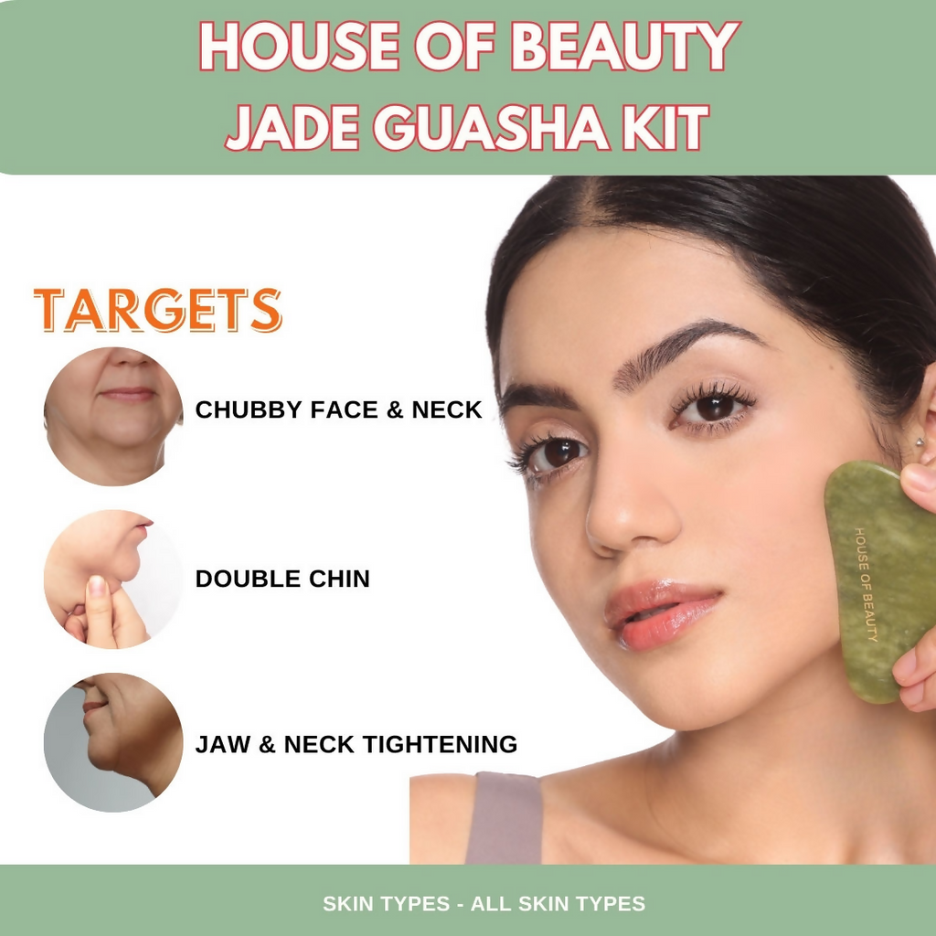 House of Beauty Jade Guasha Kit | Grocsy
