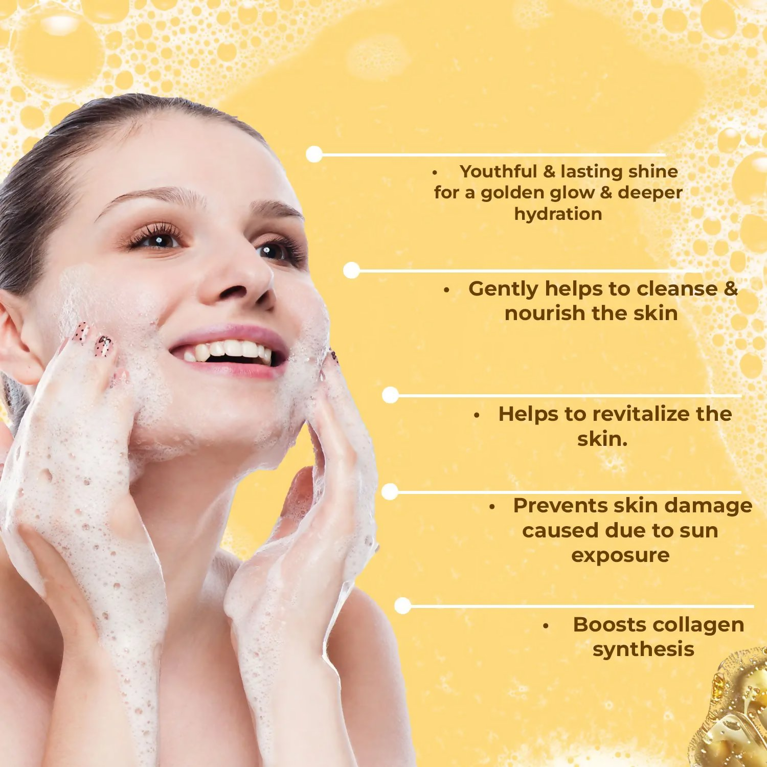 Rajasthan Herbals 24K Gold Facial Cleanser for Youthful Skin | Grocsy