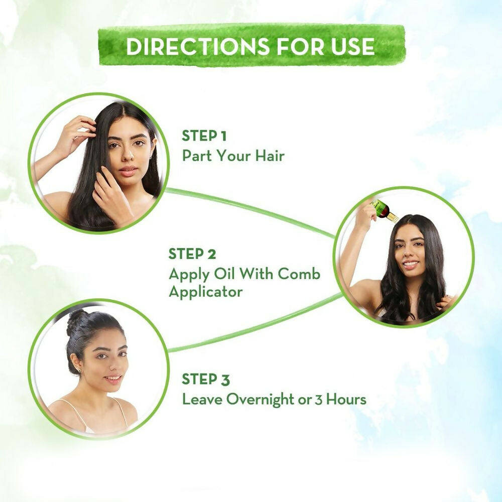 Wildera Bringha Ayurvedic Hair Oil, Hair Fall Control and Hair Growth with Bringharaj Oil | Grocsy