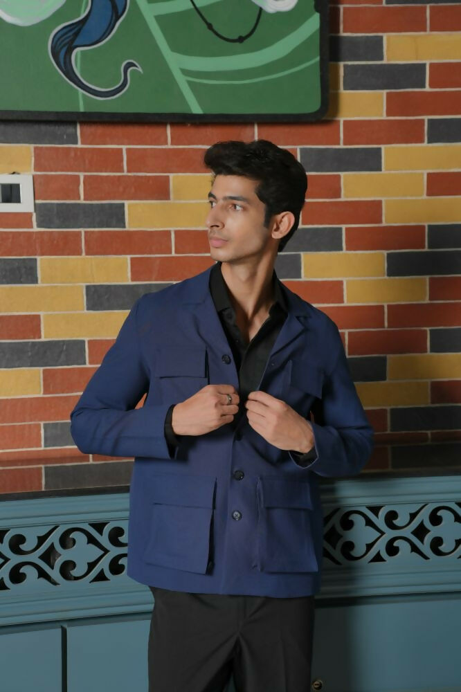Minimal Matrix Black Shacket by Hilo Design | Grocsy