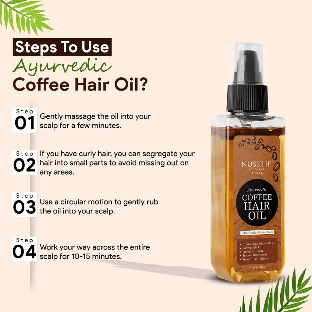 Nuskhe By Paras Ayurvedic Coffee Hair Oil | Grocsy