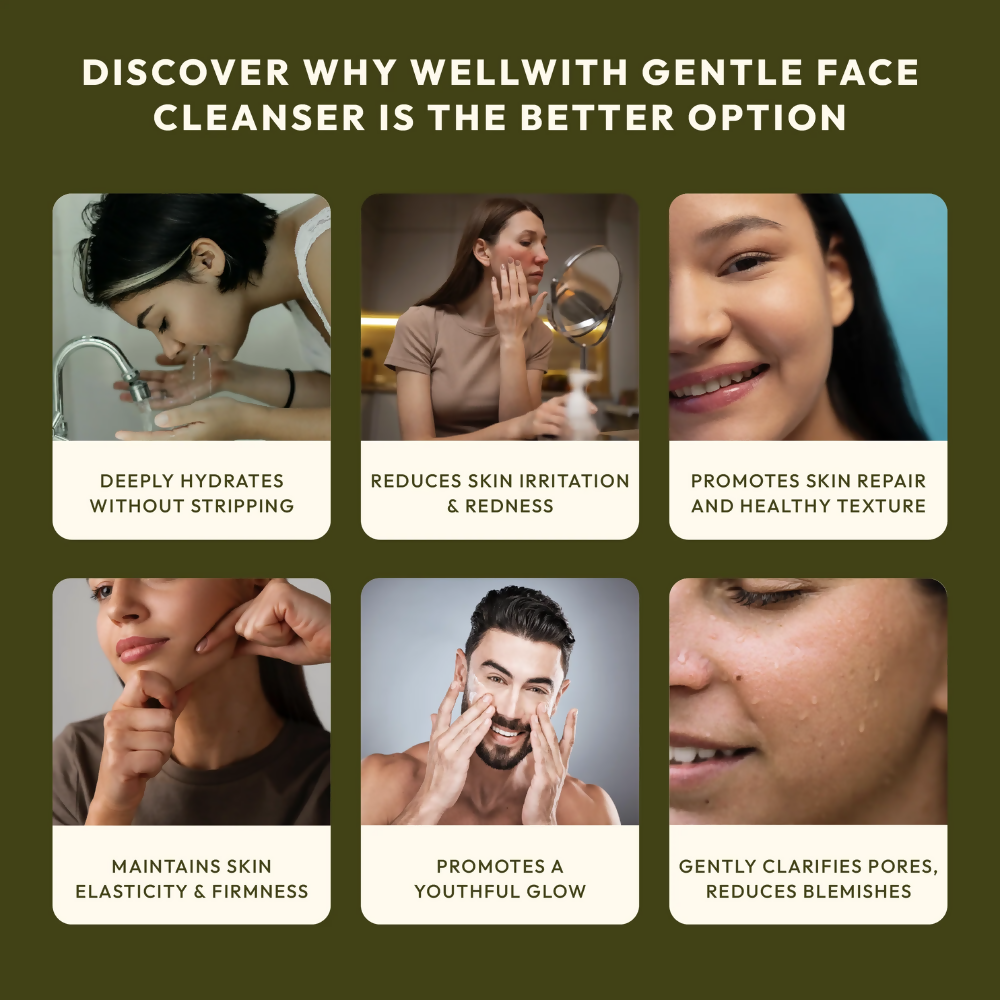 Wellwith Gentle Face Cleanser | Grocsy