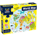 Webby Amazing World Map Jigsaw Floor Puzzle 60 Pcs | Grocsy