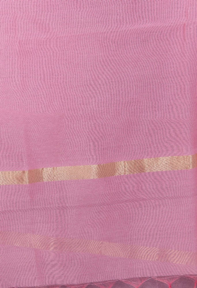 Mominos Fashion Baby Pink Banarsi Piping Dupatta | Grocsy