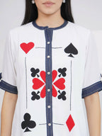 Joban Fashion White Rayon Crepe Applique Embroidered Shirt with Afghani Pants | Grocsy