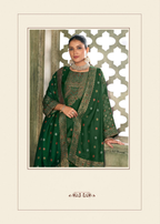 Green Viscose Pasmina Mina Work Kurta & Bottom with Dupatta - Paridhi | Grocsy
