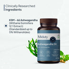 Miduty KSM 66 Ashwagandha 3x capsules | Grocsy