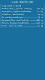 Purayati Diacec Diabetes Care Tablets | Grocsy